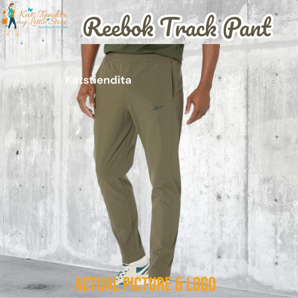 Reebok Men's Workout Ready Track Pant Size M Army Green Training Gym NWT